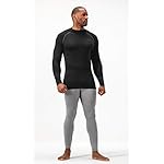 DEVOPS-2-Pack-Mens-Thermal-Turtle-Mock-Neck-Shirts-Compression-Long-Sleeve-Tops
