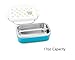 Leak Proof Stainless Steel Insulated Lunch Box(17oz) – Ideal Food Container for Men Women or Kids – BPA Toxin Free Pail for Work or Healthy School Lunches –Compact & Durable Sandwich Box … (Blue)