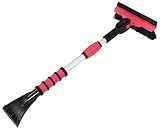 Mallory 580-EP Mini Telescoping 35" Pivoting Dual Head with Squeegee and Integrated Ice Scraper (Colors may vary)
