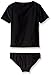 Jessica Simpson Girls' Short Sleeve Snow Leapord Rash Guard Set