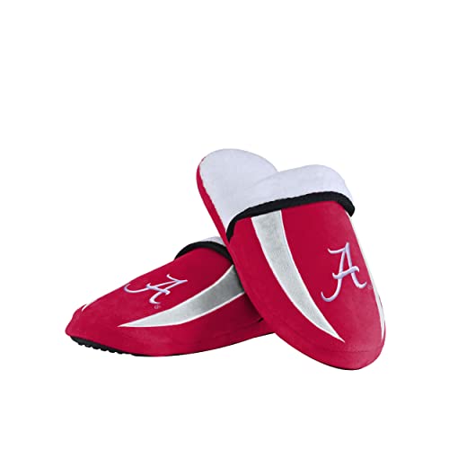 FOCO Alabama Crimson Tide NCAA Mens Sherpa Slide Slippers - L