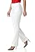 Rekucci Women's Smart Chic Bootcut Pant in Ultimate 4-Way Stretch Cotton (8, White)