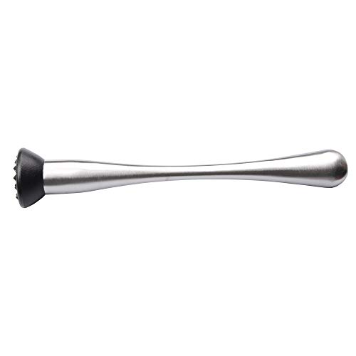 Qunqi 9 Inch Stainless Steel Cocktail Muddler Mixed Spoon Professional Grade Bar Tool Make Perfect Mojitos Mint Juleps Fruit Drink - Thumbnail 2