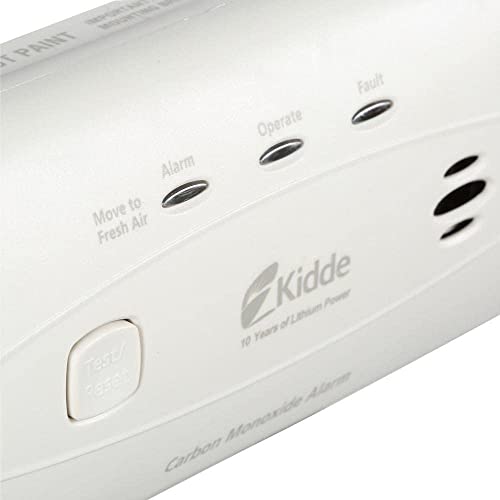 Kidde Carbon Monoxide Detector with 10Year Battery, 3 LEDs, Alarm