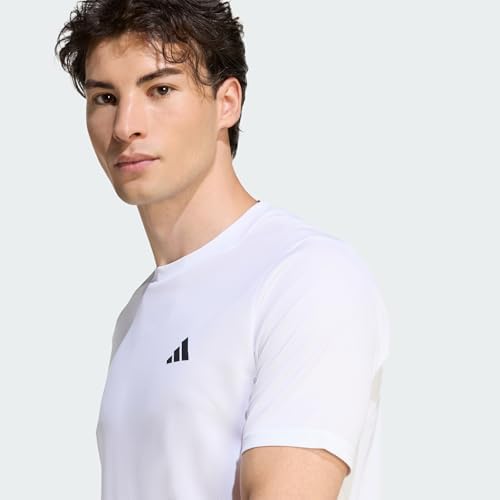 Herren Workout Essentials Base Shirt, White, M