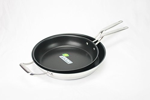 Click Here to See More Images Zuhne Set of 2 (10 & 12 Inch) Non Stick Pan for Induction & Gas Stoves with Whitford Excalibur Longest Lasting Coating (PFOA, PTFE, PFOS & Lead Free)