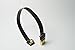 Short soft cord slimmicro 90 degree FPV FFC Flat Slim Thin HDMI Cable Micro HDMI 90 degree to Standard Full Normal HDMI for Gopro Sony A7RII A7SII A9 A6500 A6300（REVERSE SOCKET OF A6000）Black 20CM
