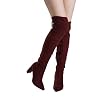 DREAM-PAIRS-Womens-Thigh-High-Fashion-Boots-Over-The-Knee-Block-Heel-Boots