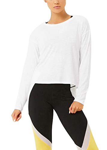 image for Bestisun Women's Sexy Yoga Workout Tops Fitness Gym Shirts Sports Hiki