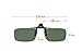 Costyle 1 Pack Mirror Retro Polarized Clip-on Flip-up Plastic Sunglasses Compatible with Myopia Glasses for Driving Fishing Outdoor Sport (Royal Blue)