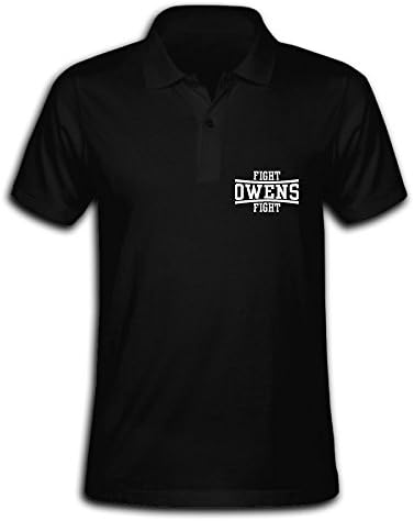 WWE Fight Owens Fight Mens Black Polo Tees