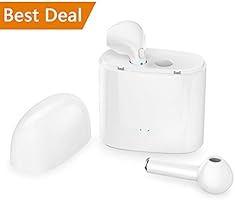 Bluetooth Earbuds,True Wireless Stereo Headphones Hhusali Mini TWS w/Mic Twins Noise Cancelling in Ear Magnetic Headsets with Long Battery Charging Cases