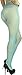 ToBeInStyle Women’s Sexy Vibrant Fine Classic Fishnet Full Footed Pantyhose - Queen Size - Turquoise