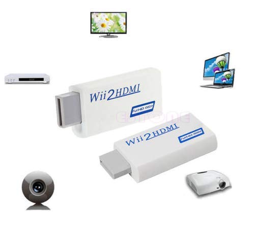 Coersd Full HD HDMI 1080P Converter Adapter with 3.5 mm Audio Output for Wii 2