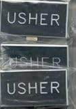 Badge-Usher-Clip Back (1-1/4 x 2-1/4) (Package of 3)