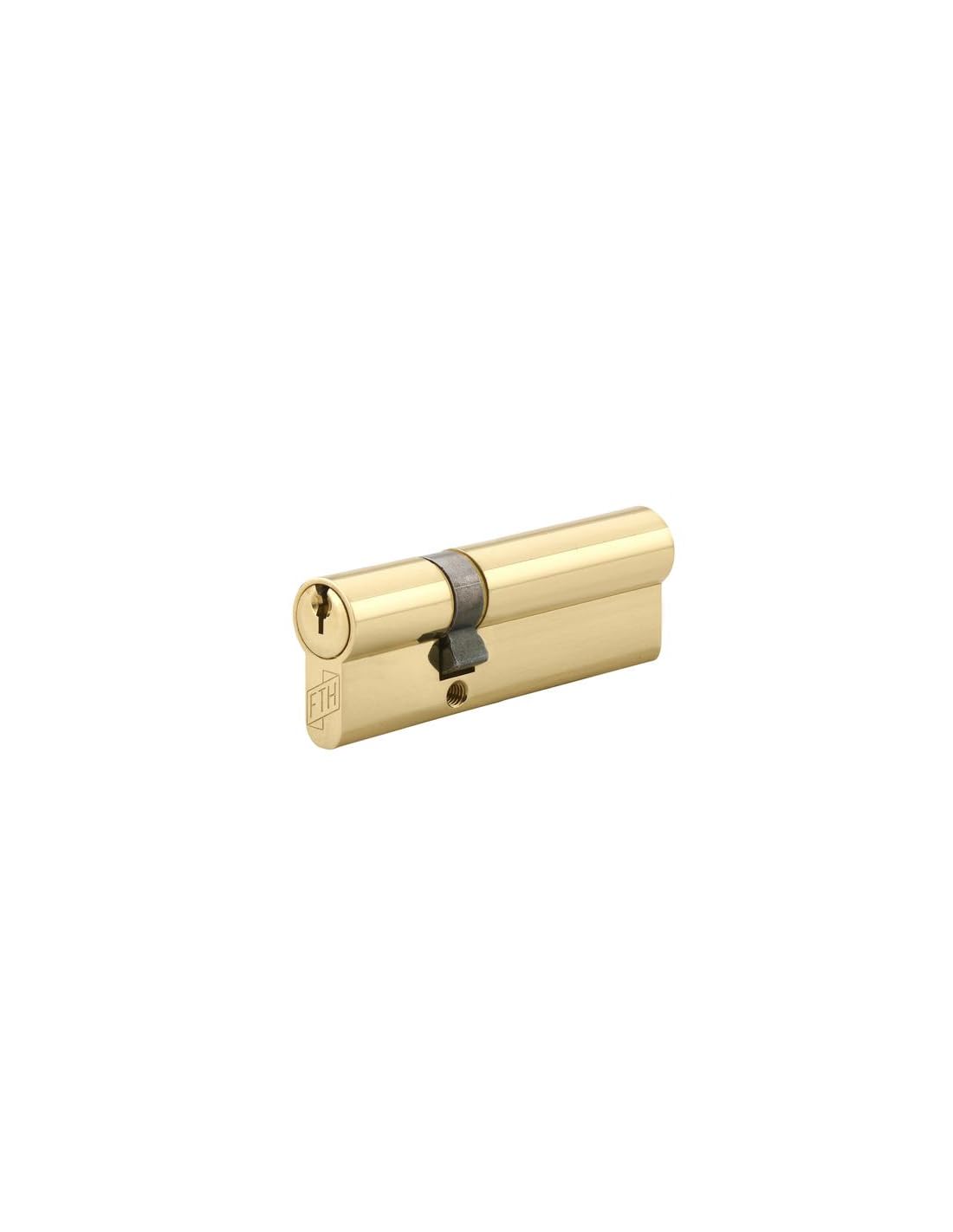 FTH Double Entry Lock Cylinder FTH 5G, 30x60mm, Brass Cylinder and Keys, Pull Protection, 3 Notched Keys