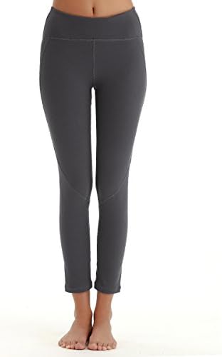 YAHA Women's 7/8 Medium Waist Tights Yoga Pants Workout Leggings