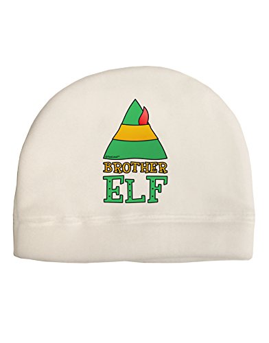 TooLoud Matching Christmas Design - Elf Family - Brother Elf Child Fleece Beanie Cap Hat