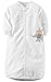 Carters One Piece Zoo Animals Micro Fleece Sleep Bag or Sack (0-9 Months, White Animals)
