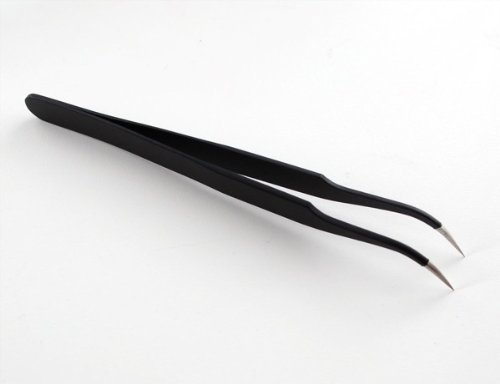 ReNext Black Nail Art Tweezer for Rhinestones