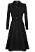 Kize Women Single Breasted Overcoat Long Trench Coat Outerwear plus size