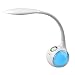 WILIT Study Desk Lamp, Touch Table Lamp with Flexible Gooseneck, Bedside LED Night Light with 8 RGB Modes, 3 Brightness Levels Adjustable Eye-Caring Nightstand Light