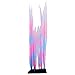 Uniclife Glowing Effect Kelp 9.84 Inch Decorative Seaweed Artificial Silicone Ornament for Fish Tank Aquarium, Pink