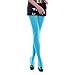 HDE Women's Solid Gradient Color Stockings Opaque Microfiber Footed Tights (Sky Blue)