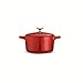 Tramontina Bestow 24-Ounce Small Cocotte Pot, Enameled Cast-Iron Dutch Oven with Lid for Cooking & Serving - Gradated Red, Oven & Stovetop Safe