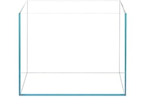 BEGONDIS Rimless Low Iron 2.1 Gallon Glass Aquarium Tank 7.8" L × 7.8" W × 7.8" H / 20cm x 20cm x 20cm, 5mm Thickness Standard Jointed