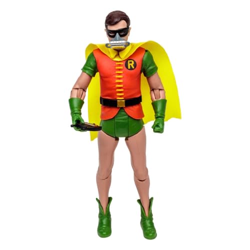 - McFarlane Figura de Acción DC Retro Batman 66, Robin con máscara de oxigeno, Multicolor, TM15063
