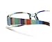 Calabria R576 Colorful Stripe Reading Glasses Tinted Sun or Clear Lens Women Trendy Readers Lightweight w/Soft Slip In Case
