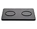Dual Wireless Charger Pad for iPhone 8 iPhone 8 Plus iPhone X Samsung Note 8 S8 S8+ S7 S7 Edge S6 S6 Edge and Other Qi-enabled Device (AC Adapter Included)-Black