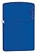 Zippo Royal Blue Matte Logo Pocket Lighter