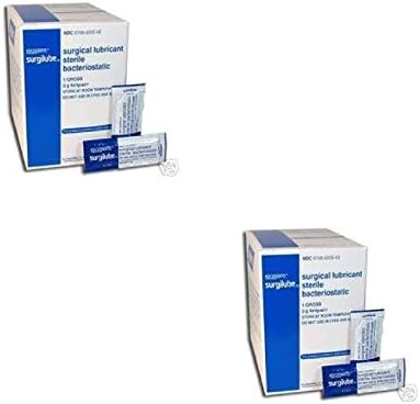 Surgilube Lubricating Jelly, 3gm Foil Packs, 144/Bx (2 Pack)