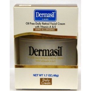 Dermasil Oil Free Daily Retinol Facial Cream With Vitamin A & E 1.7 oz.