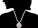 DR Memory Locket Pendant Necklace - I Love You to The Moon and Back - with Birthstone, Heart Charm and Half Moon (Heart)