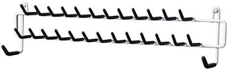 Tie and Belt Rack White Wall Mount Organizer Shelf #8051