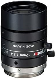 Computar M1224-MPW2 2/3" 12mm F2.4 Manual Iris C-Mount Lens, 5-Megapixel, Ultra Low Distortion