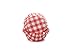 Fox Run Gingham Disposable Bake Cups, 3.25 x 3.25 x 1.25 inches, Red