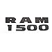 2x Ram 1500 Emblems ABS Nameplate Badge Fit For RAM 1500 (Matte Black)