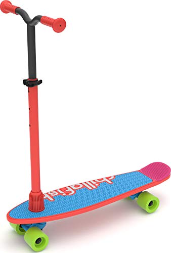 Chillafish Skatieskootie Customizable Training Skateboard and Lean-to-Steer scooter with Detachable Stability Handlebar…