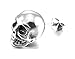 Fusamk Punk Piercing Body Jewelry Titanium Steel Skull Stud Earrings