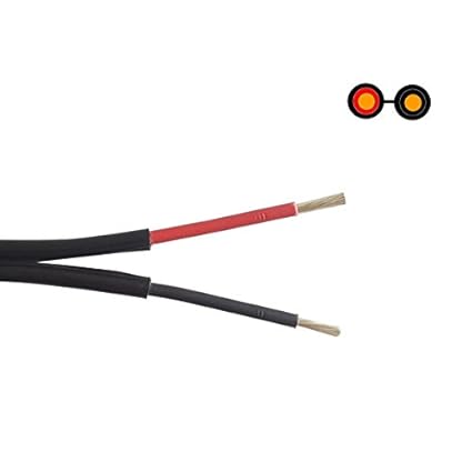 SuRCLe Tinned Annealed Copper Solar DC Cable 2 Core 4 sq mm TUV Certified XLPE (10 m,Black)