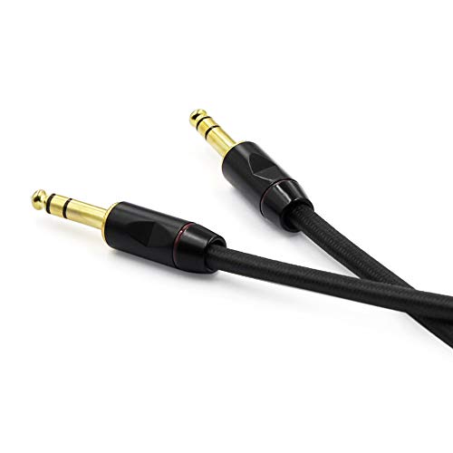 millet16zjh 3/6m Electric Guitar Bass Cord Line Straight Plug Music Instrument Audio Cable - Black 6M