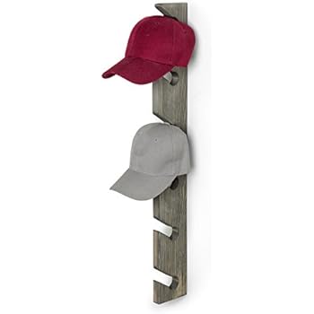 Amazon.com: Baseball Cap Display; Wall Mounted Hat Rack; Baseball Cap