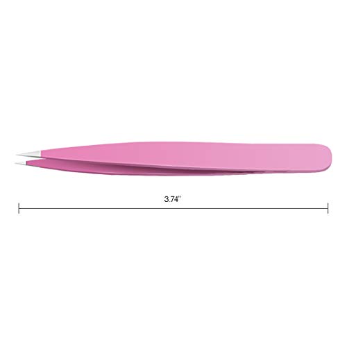 Tweezers Set 3-pcs, Professional Stainless Steel Tweezers, Great Precision for Eyebrow Hair, Facial Hair, Ingrown Hair Remover, (MultiColor)