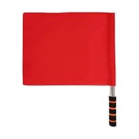 JINTN Signal Flags for Referee Warning Flag Signal Traffic Warning Flag Commander Flag Safety Flags Roadside Safety Flags (Red)