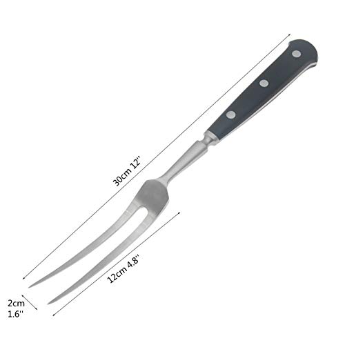 Carving Fork Stainless-Steel Curved Meat Fork 12" - Thumbnail 5