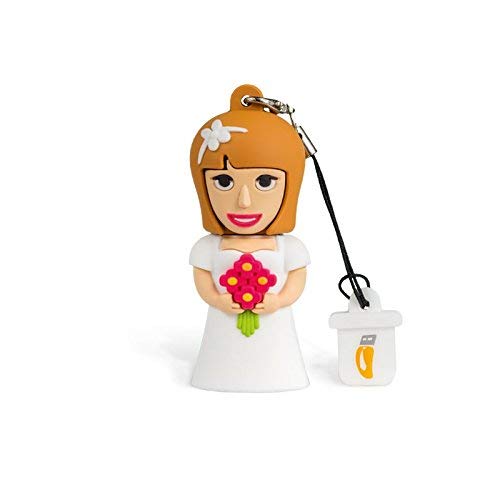 “Bride” Professional, Fun USB 2.0 Flash Drive Memory Stick Data Storage Keyring, 8 GB